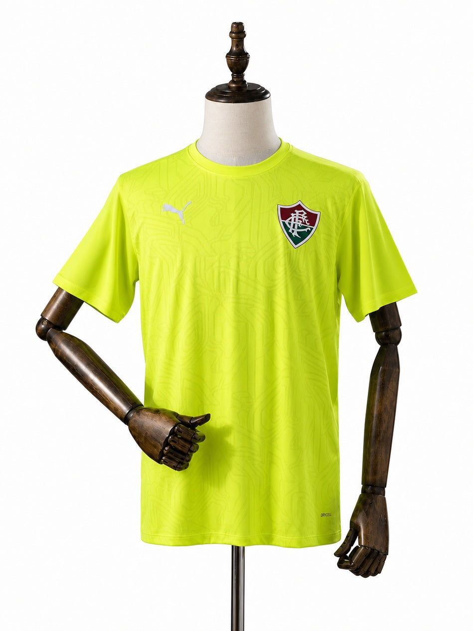 Fluminense 26/27 Training 4 Kit Neon Yellow front wood mannequin white background