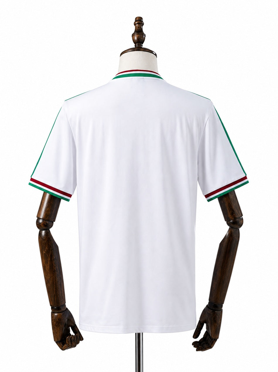 Fluminense Adidas Originals branca Retro Jersey back wood mannequin white background