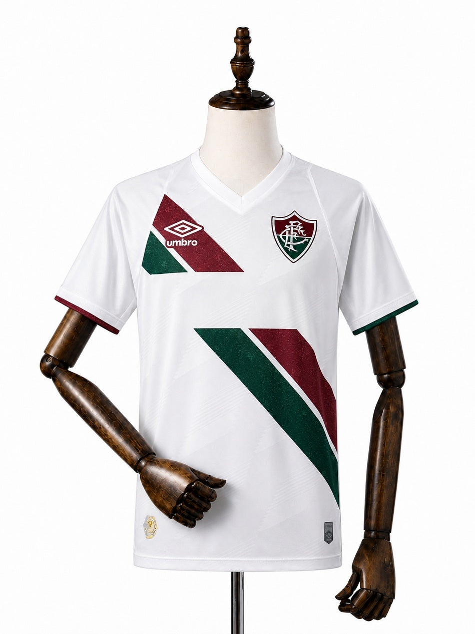 Fluminense Away Jersey front wood mannequin white background