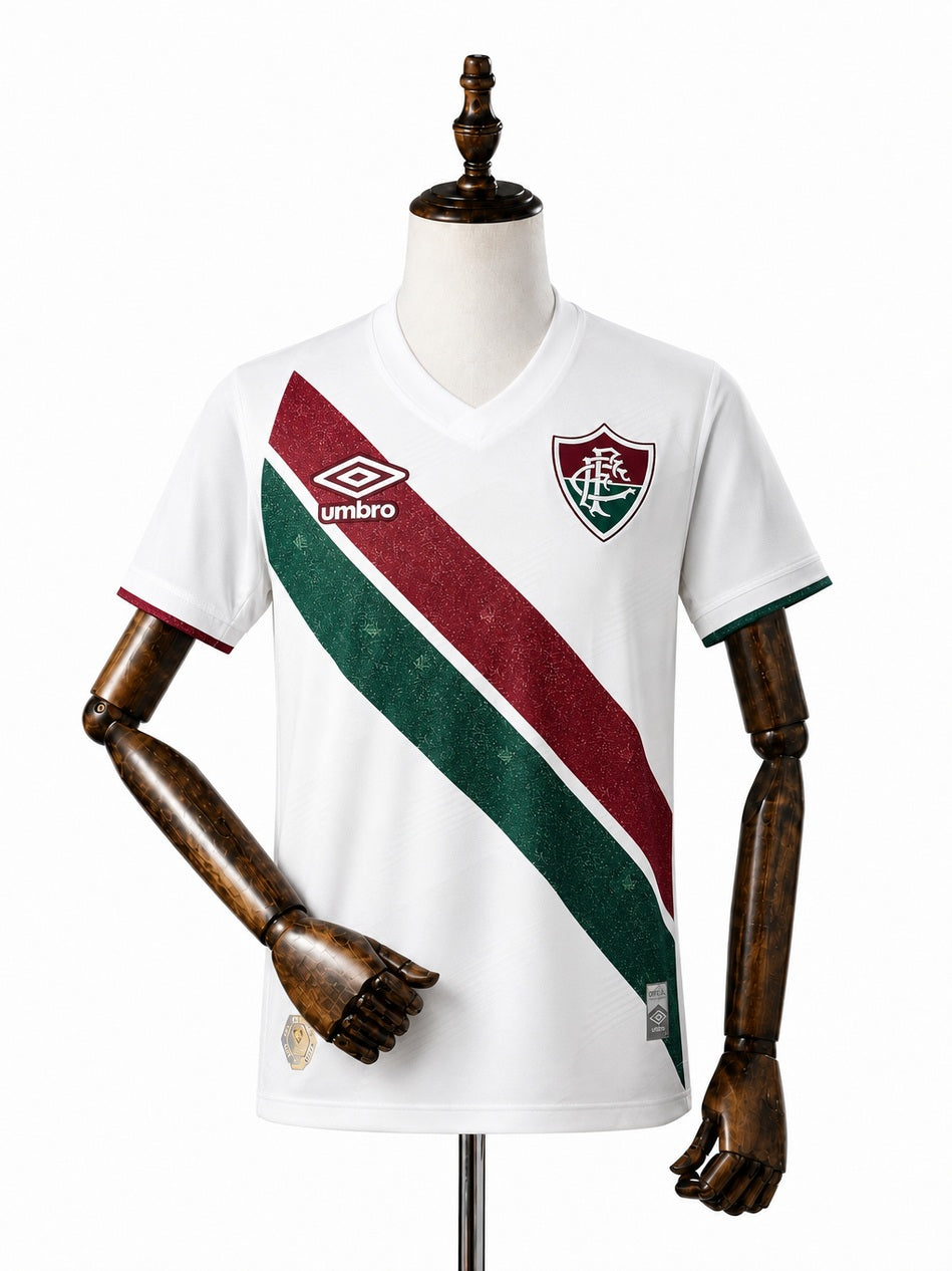 Fluminense Away Women Jersey front wood mannequin white background