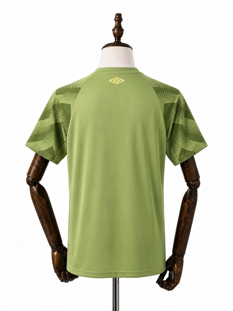Fluminense Green Jersey back wood mannequin white background