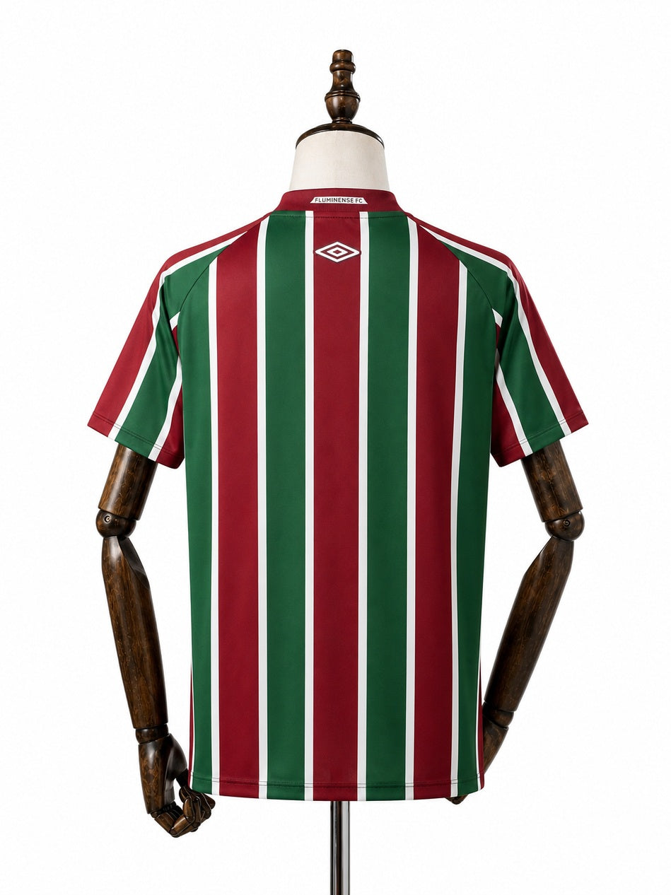 Fluminense Home Jersey back wood mannequin white background