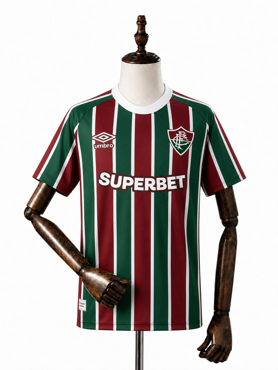 Fluminense Home Jersey front wood mannequin white background