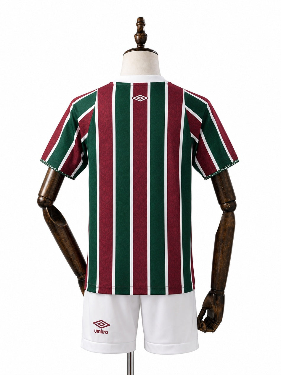 Fluminense home Kids kit back wood mannequin white background