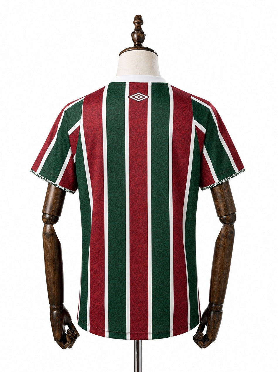 Fluminense Home Women Jersey back wood mannequin white background