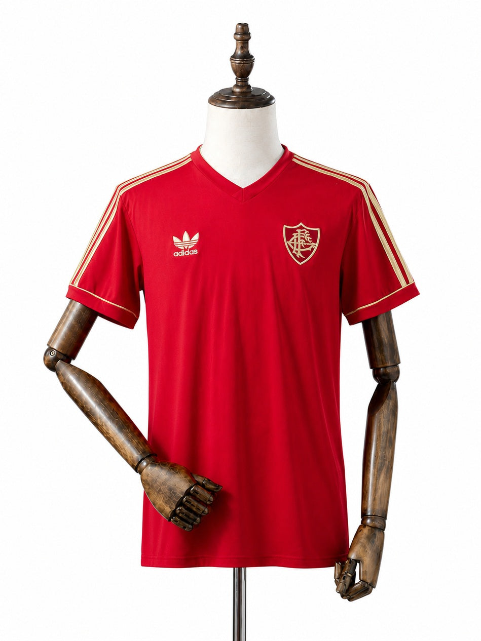 Fluminense Third Away Retro Jersey front wood mannequin white background