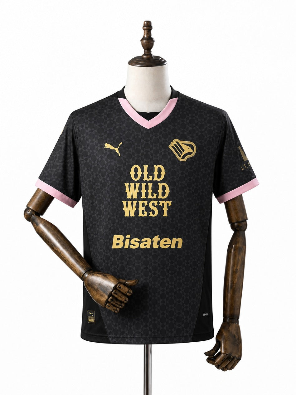 Camisa Palermo - 2º Uniforme Torcedor 2024/25 frente manequim fundo branco
