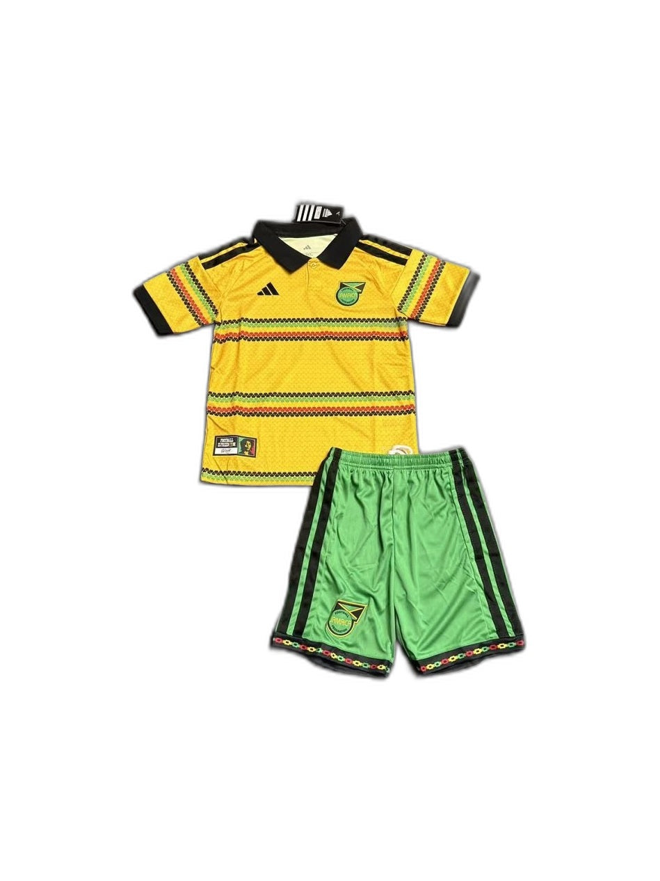 Camisa 2026-27 Jamaica Home Infantil frente fundo branco