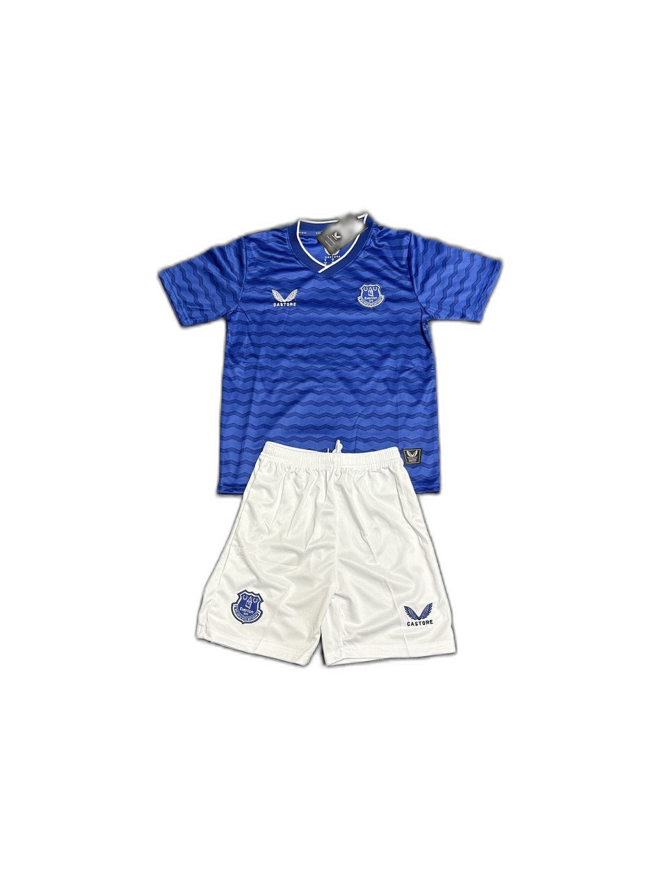 Camisa 2025-26 Everton Home Infantil frente fundo branco