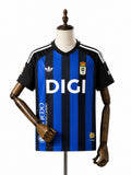 Camisa Real Oviedo - 1º Uniforme Torcedor 2026/27 frente manequim fundo branco