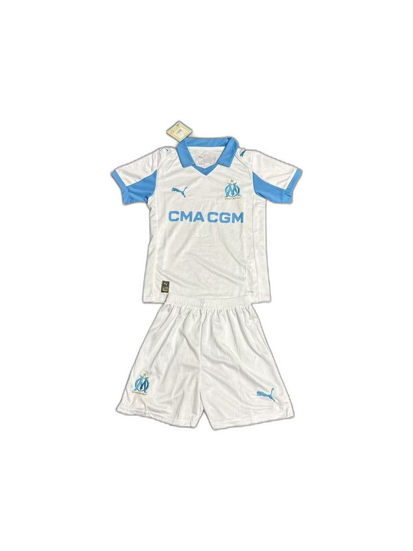 26 Marseille Soccer Jersey 2025 – Home – Kids'
