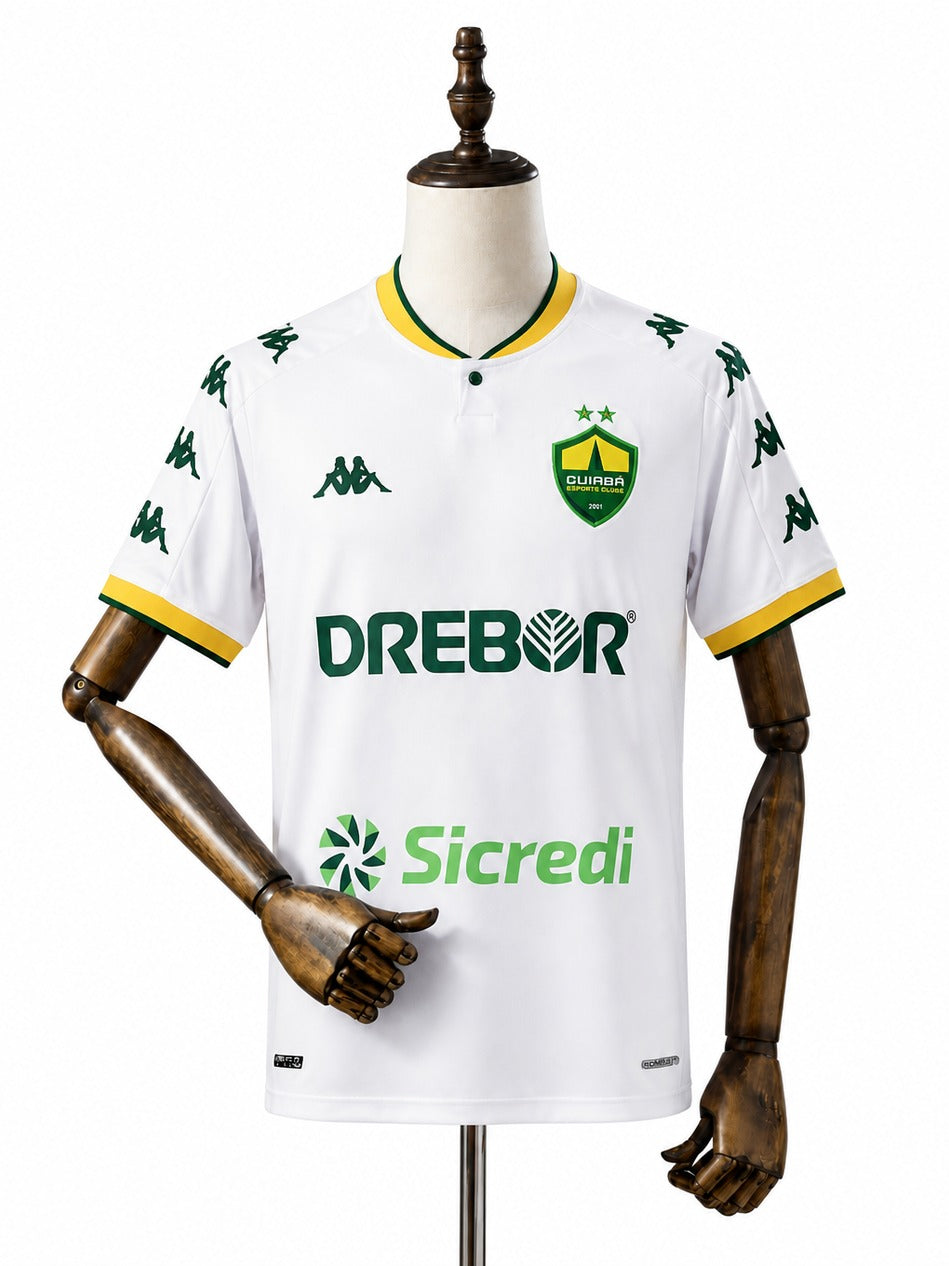 Camisa Cuiabá – 1º Uniforme Jogador 2026/2027 frente jogador com patrocinadores