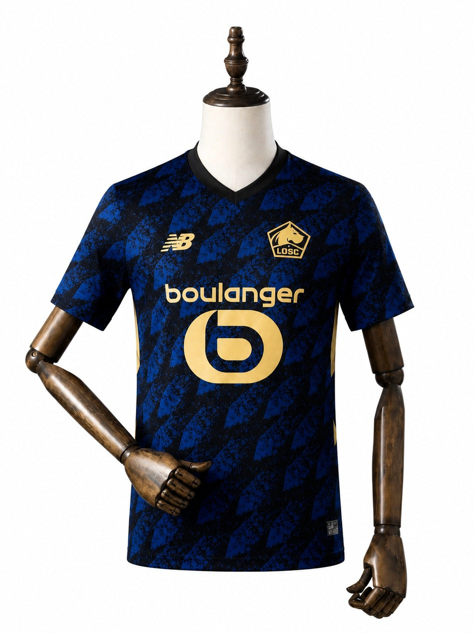 Camisa Lille – 2º Uniforme Torcedor 2026 frente manequim fundo branco