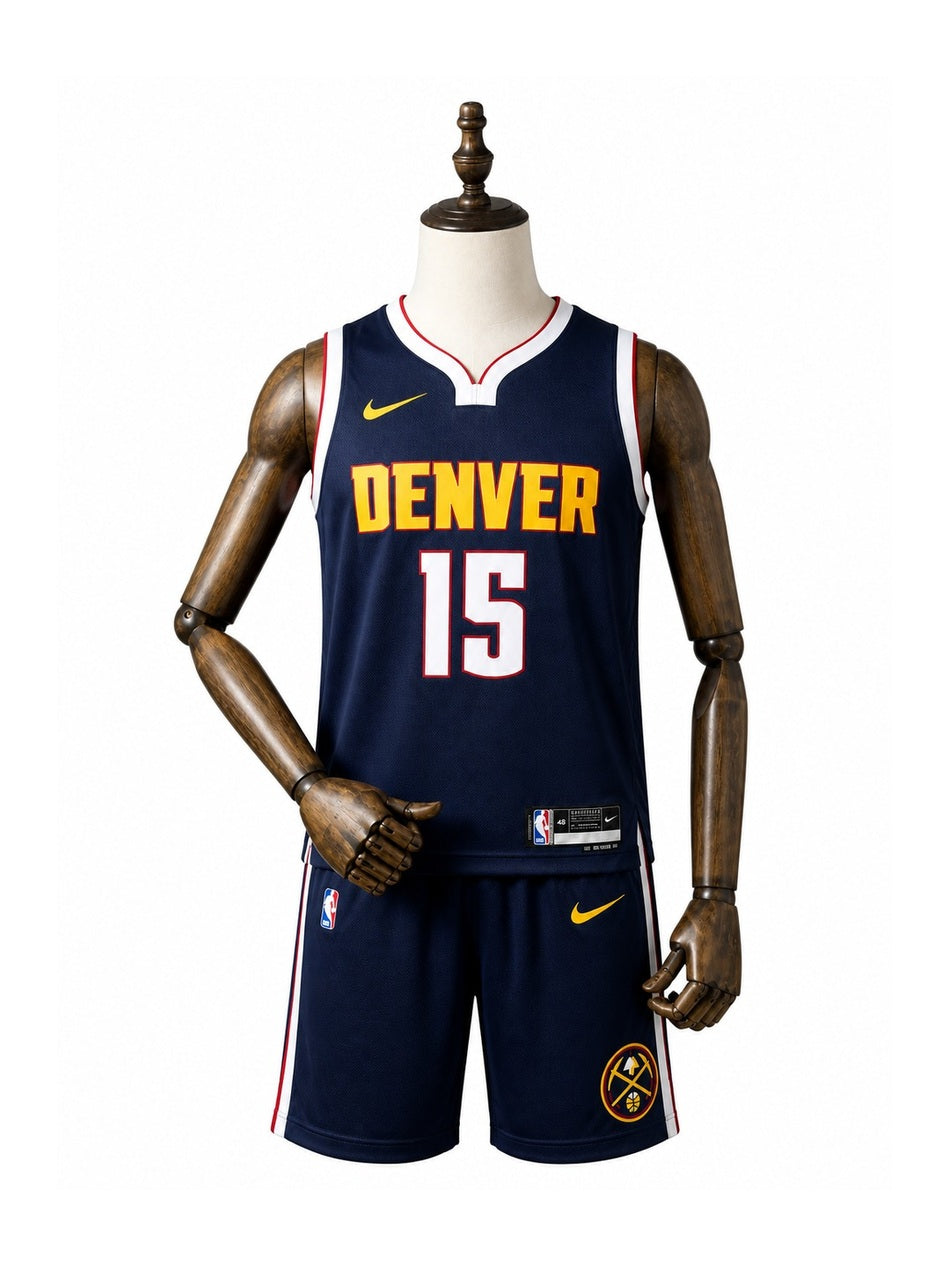 Camiseta NBA Denver Nuggets - 1ª Camisa (Home) frente manequim fundo branco padronizada