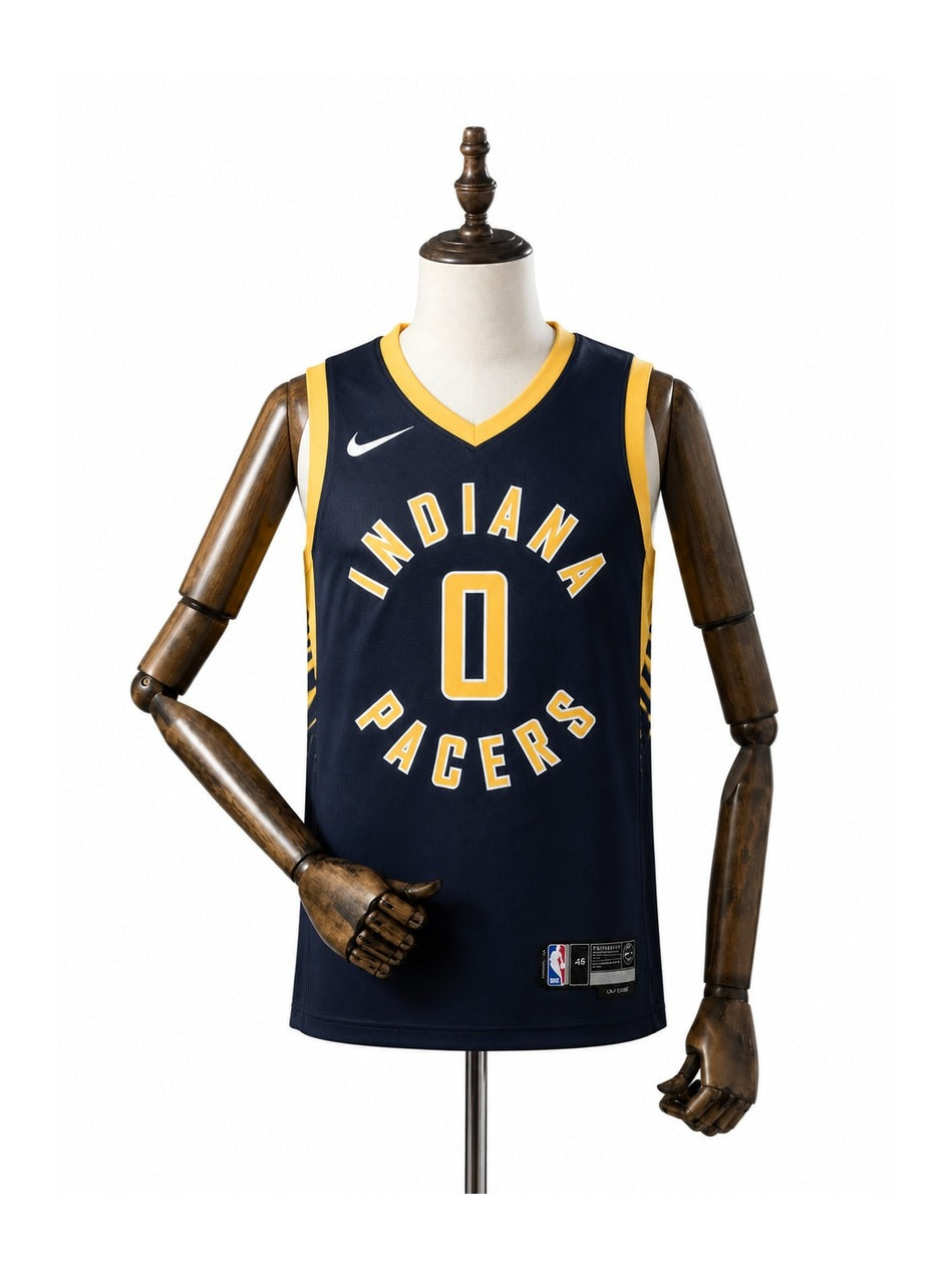 Camiseta NBA Indiana Pacers - 2ª Camisa (Away) frente manequim fundo branco padronizada