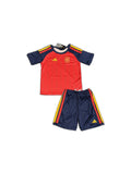 Camisa 2026 Spain Home Infantil frente fundo branco