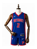 Camiseta NBA Detroit Pistons - 2ª Camisa (Away) frente manequim fundo branco padronizada