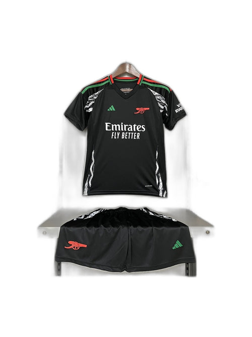 Camisa 2024-25 Arsenal Away Infantil frente fundo branco