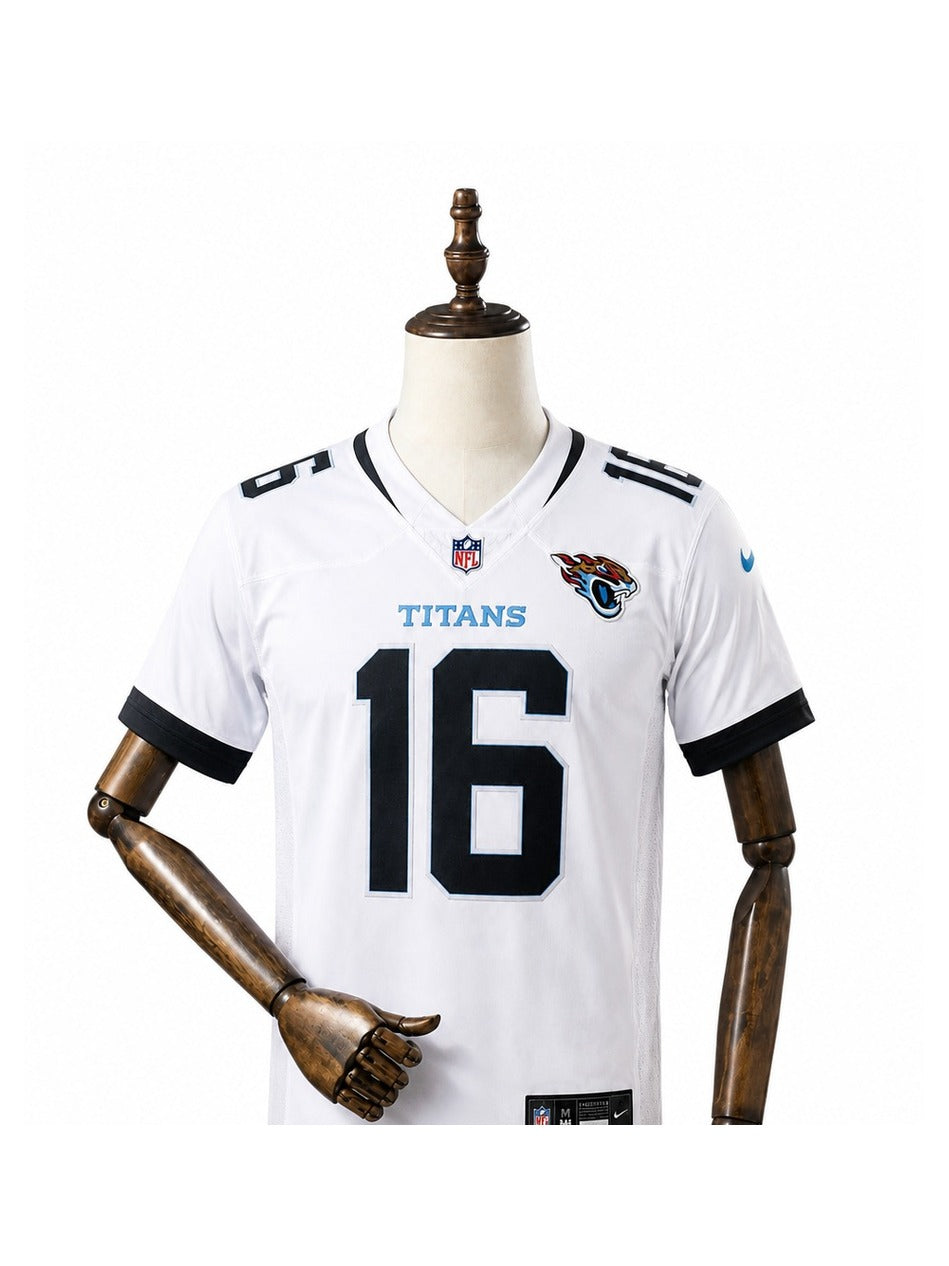 Camisa Jacksonville Jaguars Away (Visitante) NFL frente manequim fundo branco