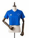 Cropped Cruzeiro 2026 frente manequim madeira fundo branco