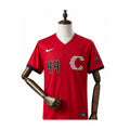 Cincinnati Reds MLB – Camisa Oficial Segunda (Away) frente manequim fundo branco