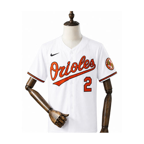 Baltimore Orioles MLB – Camisa Oficial Primeira (Home) frente manequim fundo branco