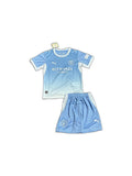 Camisa 2026-27 Manchester City Home Infantil frente fundo branco