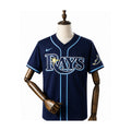 Tampa Bay Rays MLB – Camisa Oficial Segunda (Away) frente manequim fundo branco