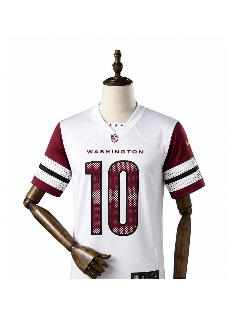 Camisa Washington Commanders Away (Visitante) NFL frente manequim fundo branco
