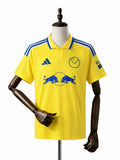 Camisa Leeds United - 2º Uniforme Torcedor 2024/25 frente manequim fundo branco