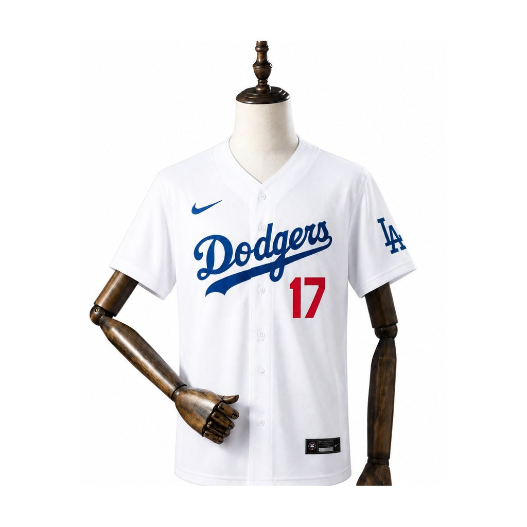 Los Angeles Dodgers MLB – Camisa Oficial Primeira (Home) frente manequim fundo branco