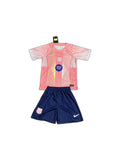 Camisa 2025-26 Barcelona Pink Infantil frente fundo branco