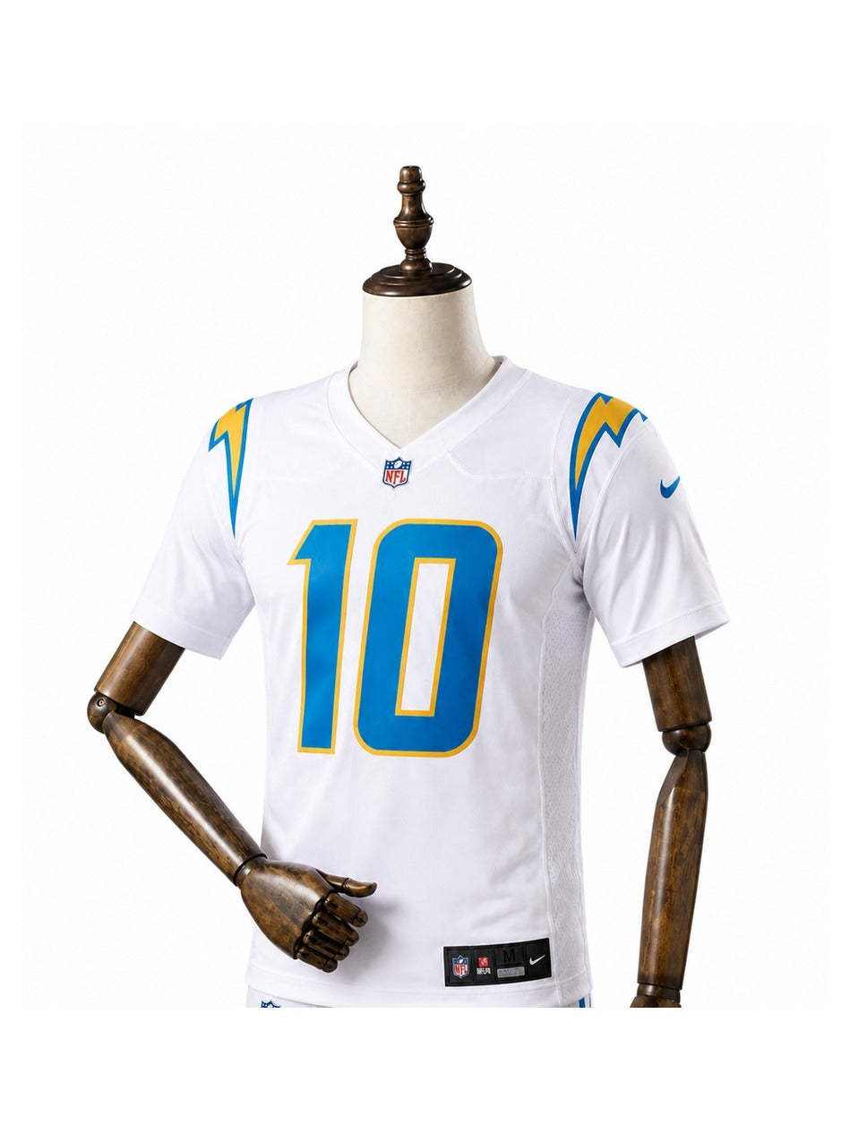 Camisa Los Angeles Chargers Away (Visitante) NFL frente manequim fundo branco