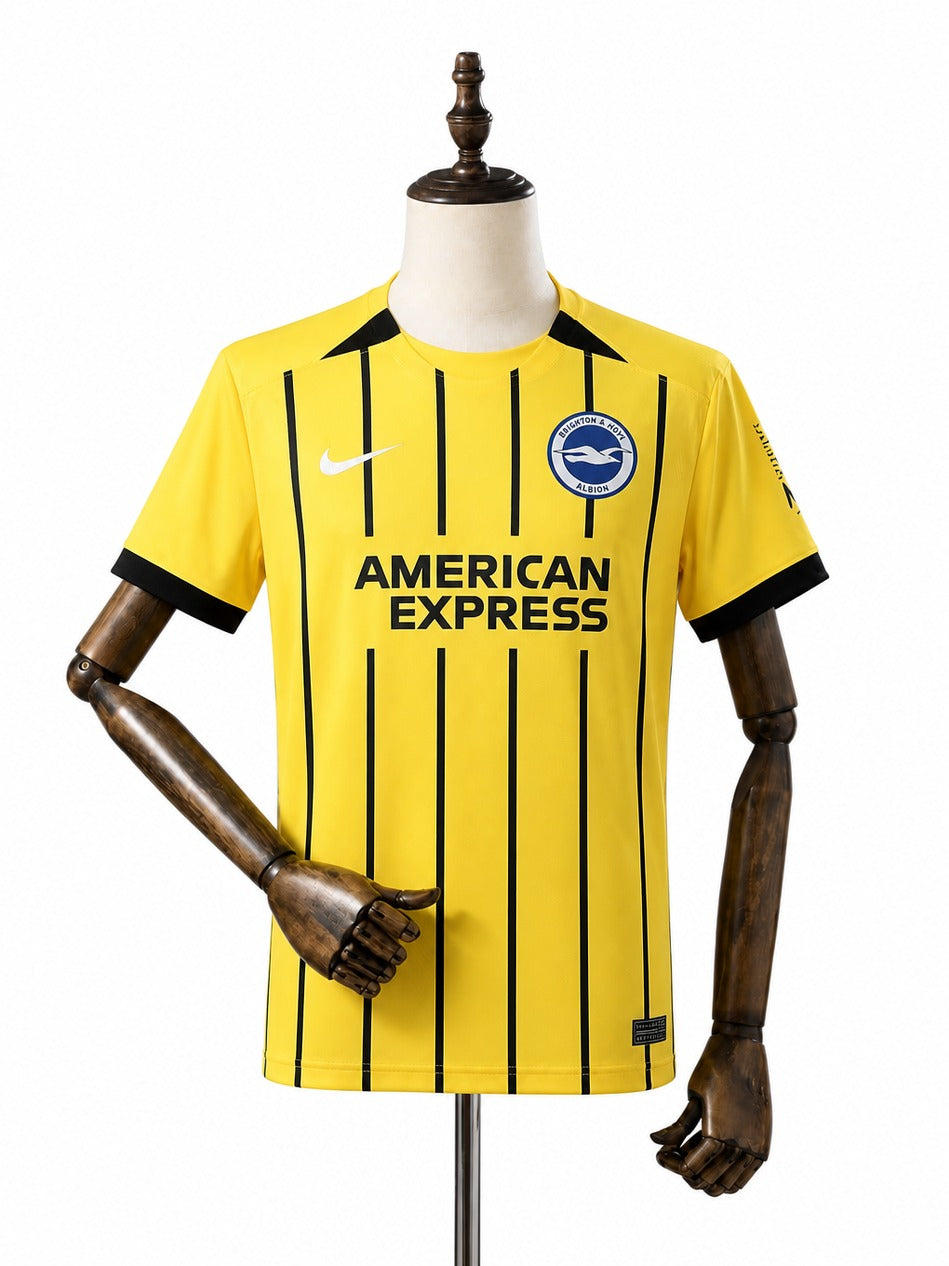 Camisa Brighton - 2º Uniforme Torcedor 2024/25 frente manequim fundo branco