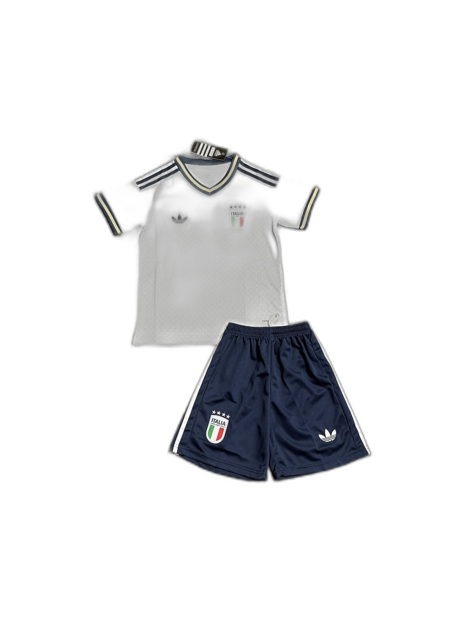 Camisa 2026 Italy Away Infantil frente fundo branco