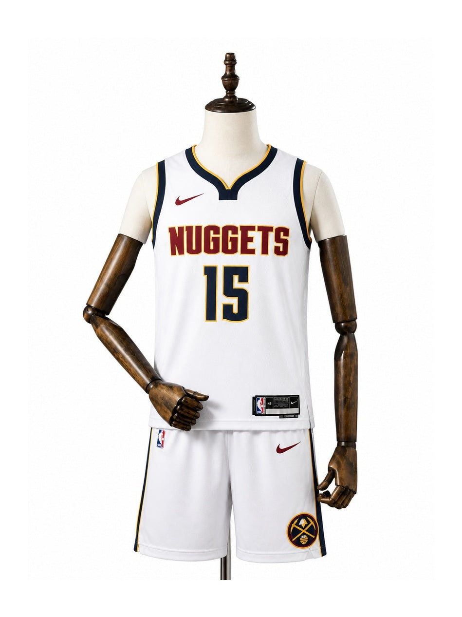 Camiseta NBA Denver Nuggets - 2ª Camisa (Away) frente manequim fundo branco padronizada