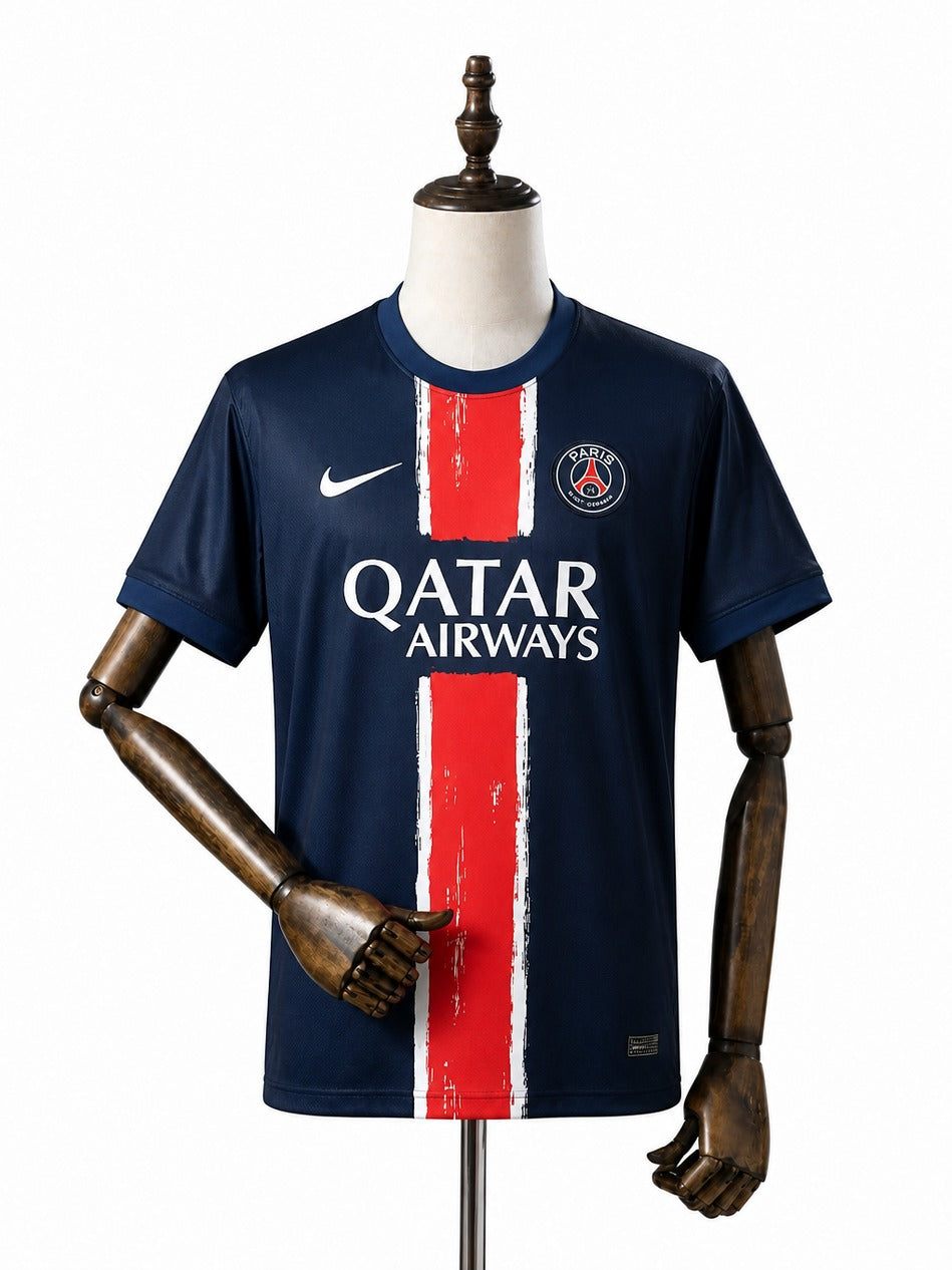 Camisa PSG - 1º Uniforme Torcedor 2024/25 frente manequim fundo branco