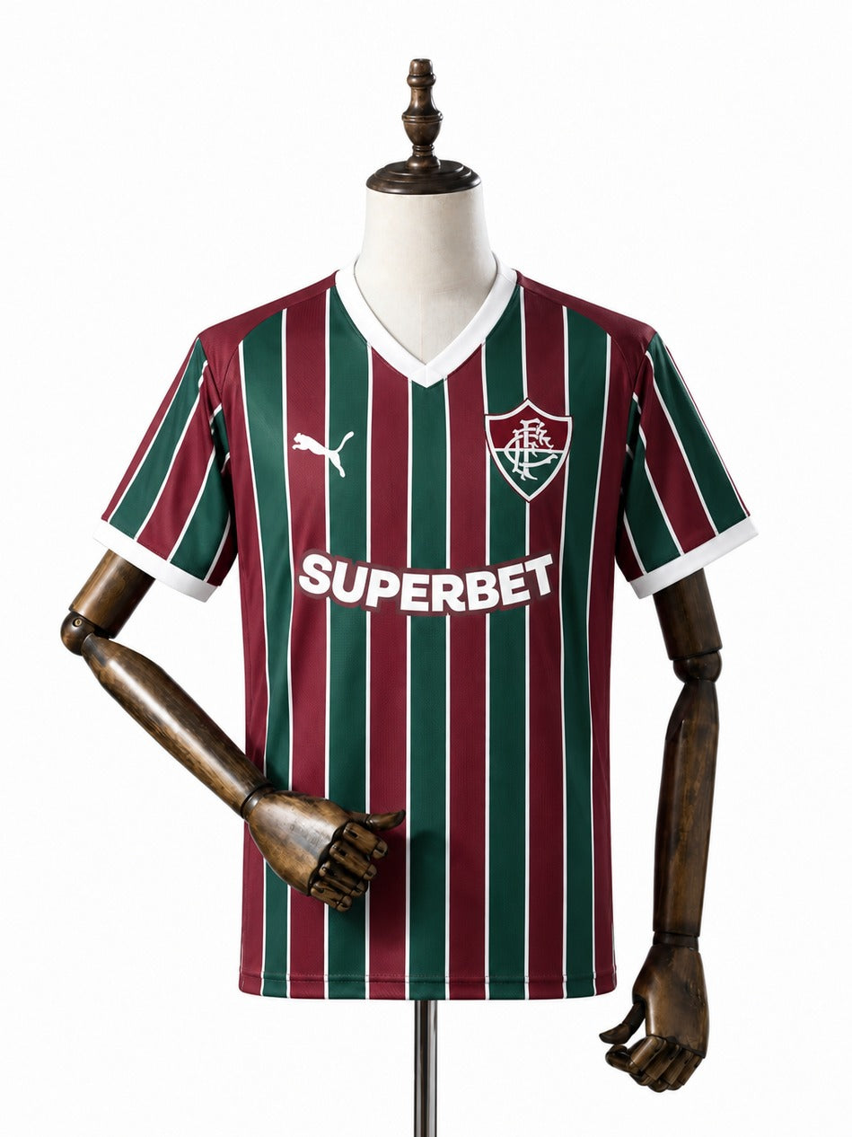 Camisa Fluminense - 1º Uniforme Torcedor Sem Patch 2026/2027 frente manequim