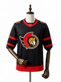 Ottawa Senators NHL Jersey – Home & Away frente real web manequim fundo branco