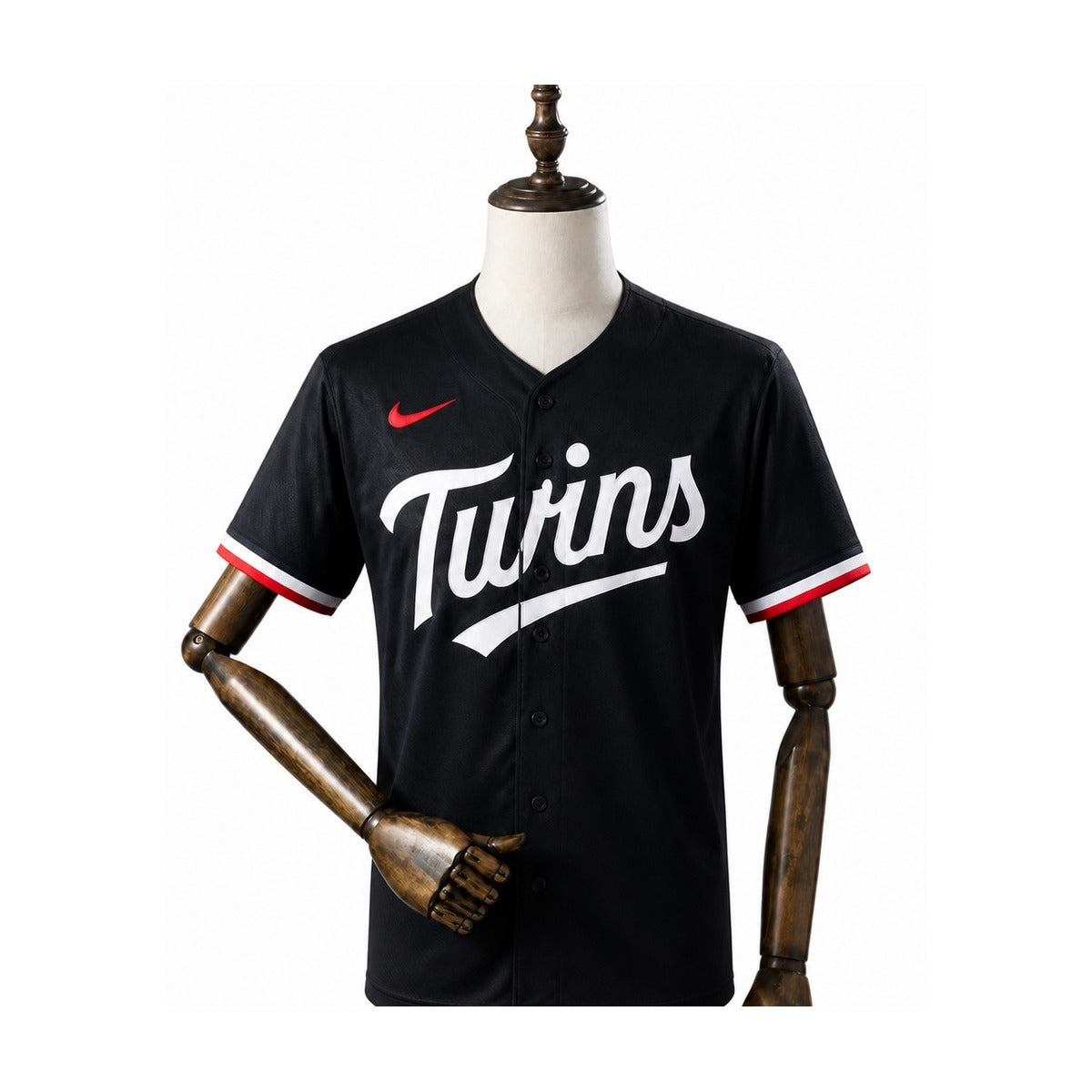 Minnesota Twins MLB – Camisa Oficial Segunda (Away) frente manequim fundo branco