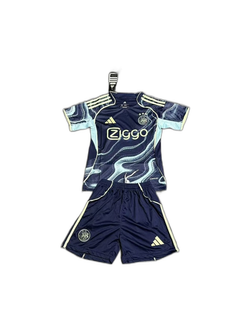 Camisa 2025-26 Ajax Away - Infantil frente fundo branco