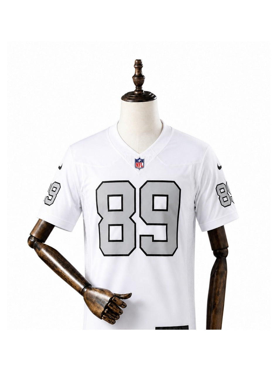 Camisa Las Vegas Raiders Away (Visitante) NFL frente manequim fundo branco