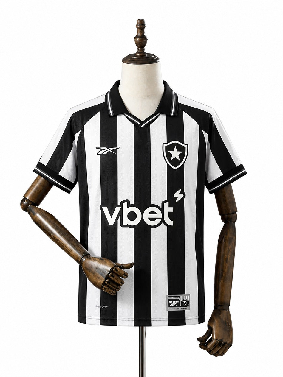 Camisa Botafogo - 1º Uniforme Torcedor Sem Patch 2025/2026 frente manequim