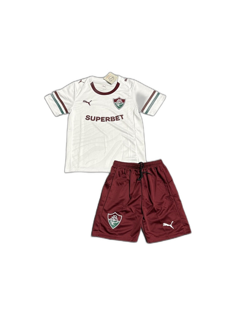 Camisa 2026-27 Fluminense Away Infantil frente fundo branco