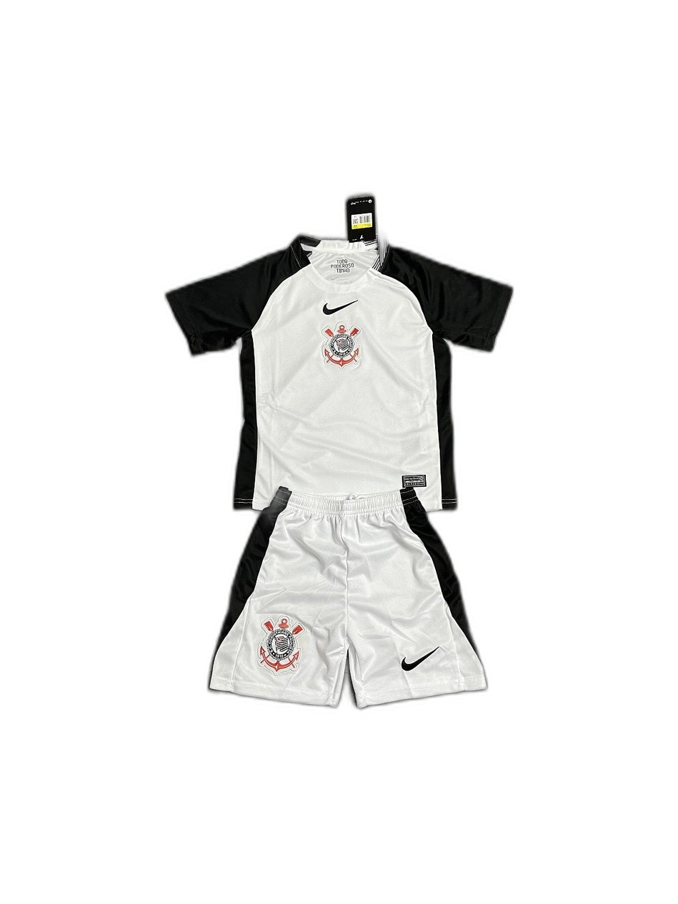 Camisa 2025-26 Corinthians Home Infantil frente fundo branco