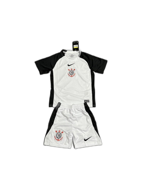 Camisa 2025-26 Corinthians Home Infantil frente fundo branco