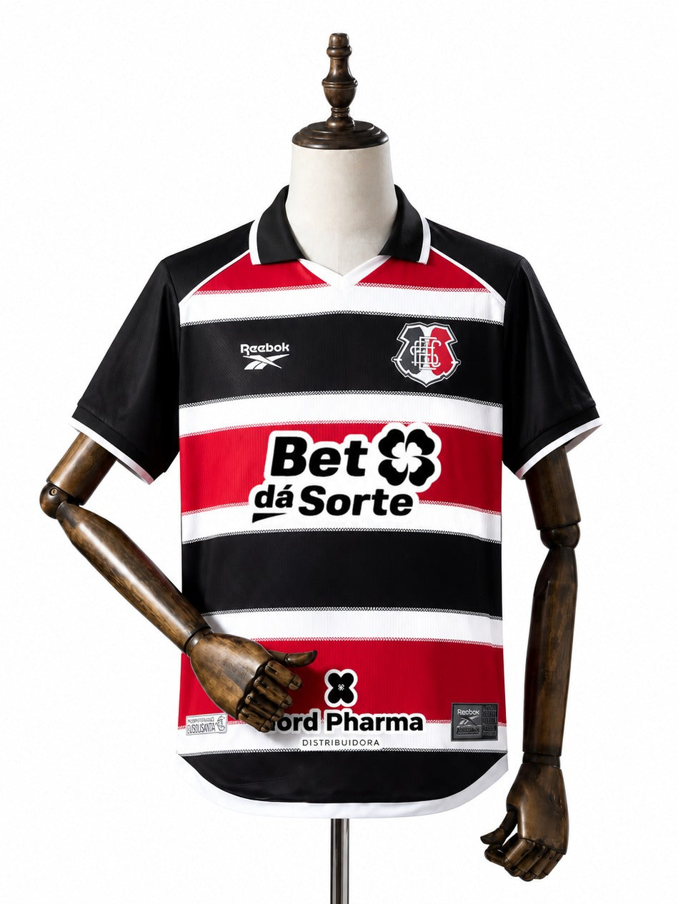 Camisa Santa Cruz - 1º Uniforme Jogador Com Patch 2026/2027 frente manequim fundo branco