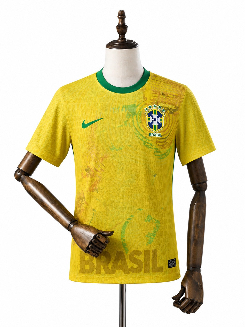 Brazil (Version 2) Soccer Jersey 2026 – Home – Men's – Front – Mannequin