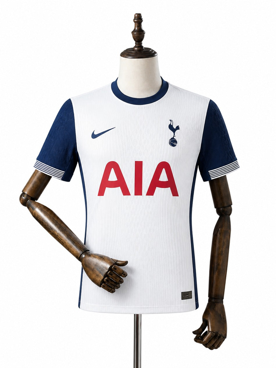 Camisa Tottenham Hotspur - 1º Uniforme Jogador 2024/25 frente manequim fundo branco