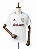 Camisa Aston Villa - 2º Uniforme Torcedor 2024/25 frente manequim fundo branco